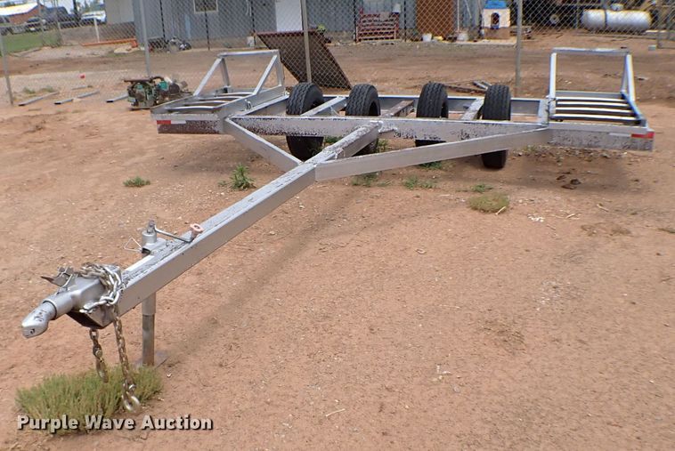 image for item MF9388 Shop built  windrower trailer