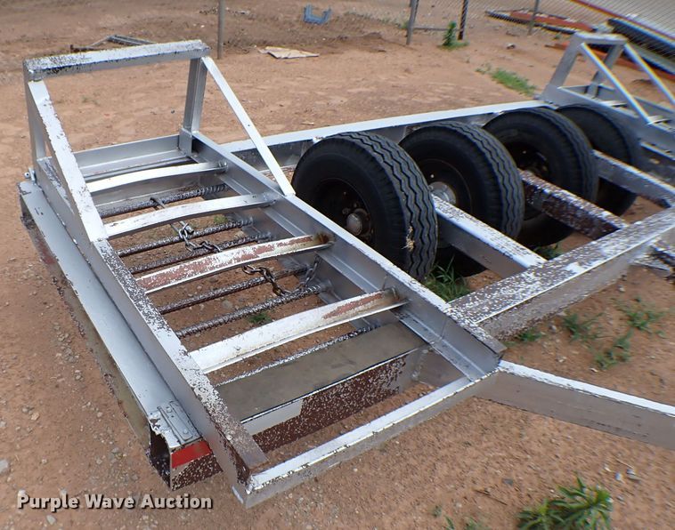 image for item MF9388 Shop built  windrower trailer