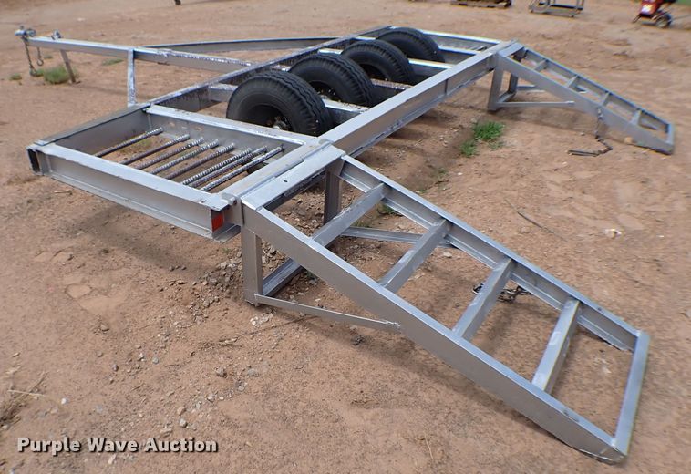 image for item MF9388 Shop built  windrower trailer