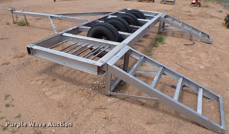 image for item MF9388 Shop built  windrower trailer