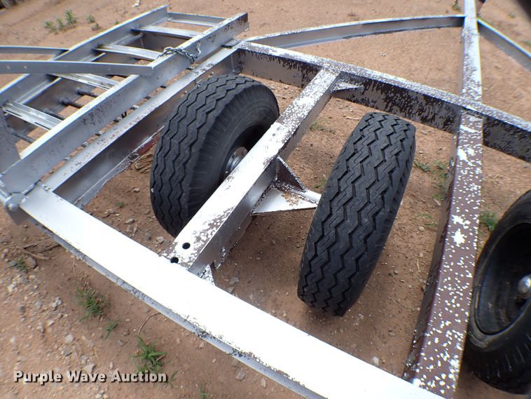 image for item MF9388 Shop built  windrower trailer