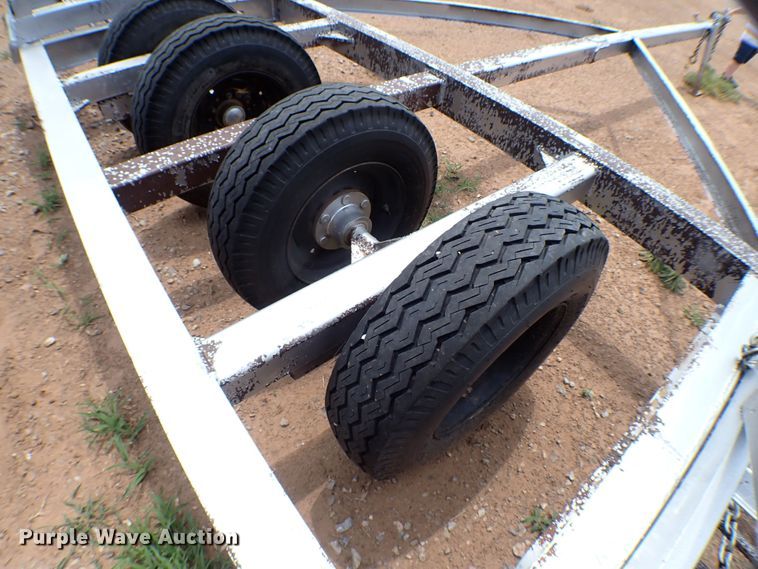 image for item MF9388 Shop built  windrower trailer