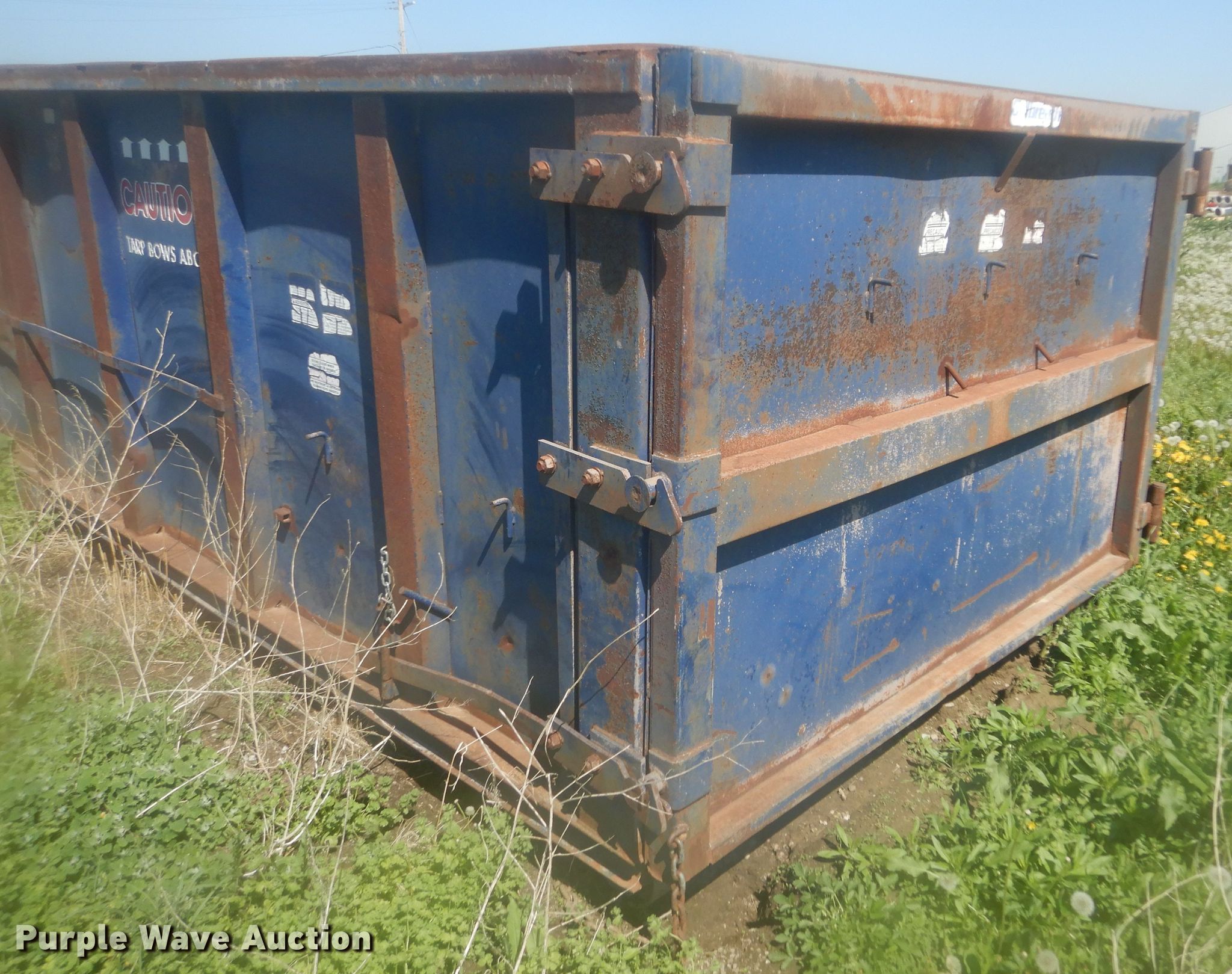 Wastequip rolloff dumpster in Onawa, IA Item KS9927 sold Purple Wave