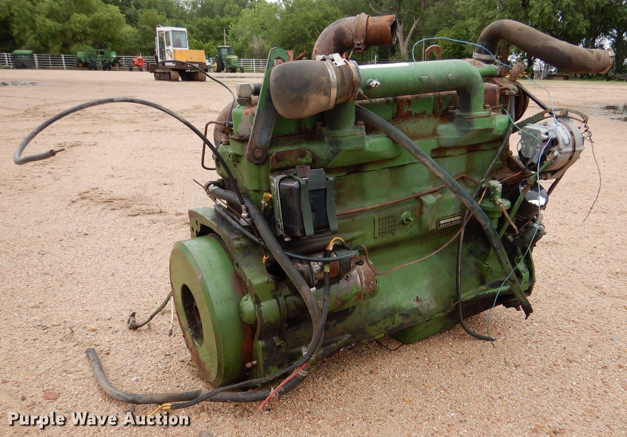 John Deere 6329DH engine in Kinsley, KS | Item LP9295 sold | Purple Wave