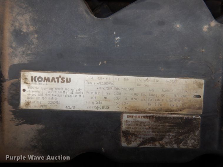 image for item DM7349 2007 Komatsu PC228USLC-3E0  excavator