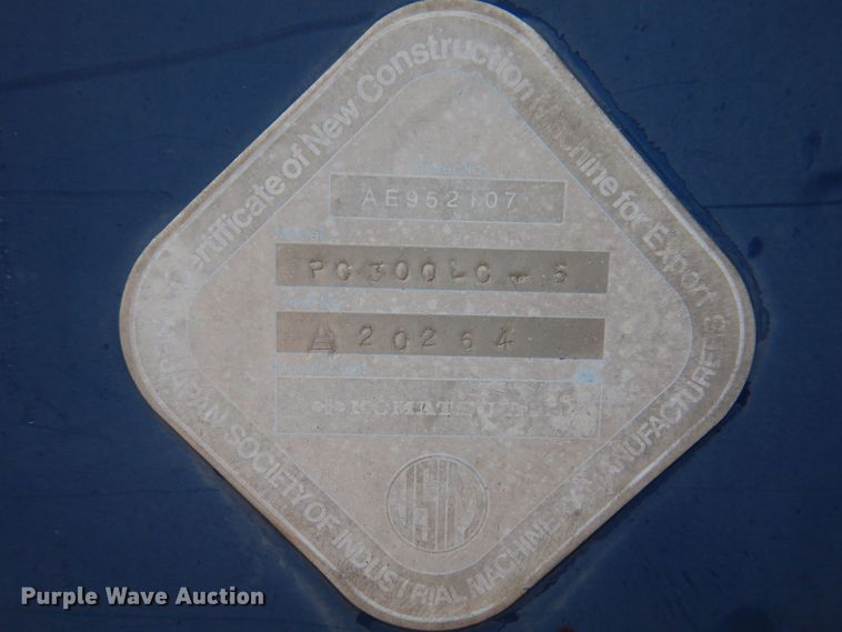 image for item DM7350 1990 Komatsu PC300LC-5  excavator