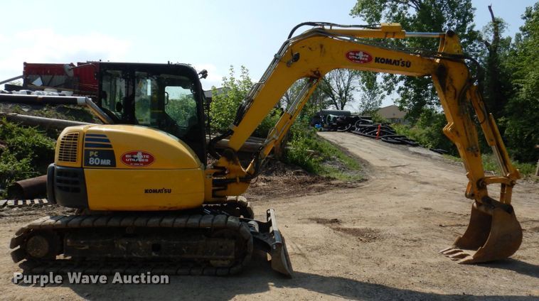 image for item DM7352 2016 Komatsu PC80MR-3  mini excavator