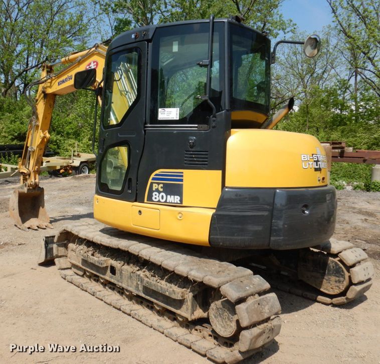 image for item DM7352 2016 Komatsu PC80MR-3  mini excavator