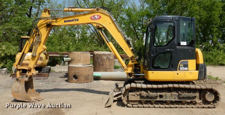 image for item DM7352 2016 Komatsu PC80MR-3  mini excavator