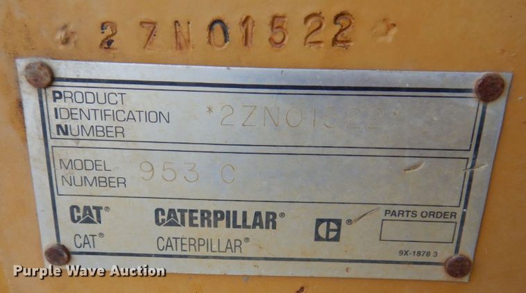 image for item DM7356 1998 Caterpillar 953C  track loader