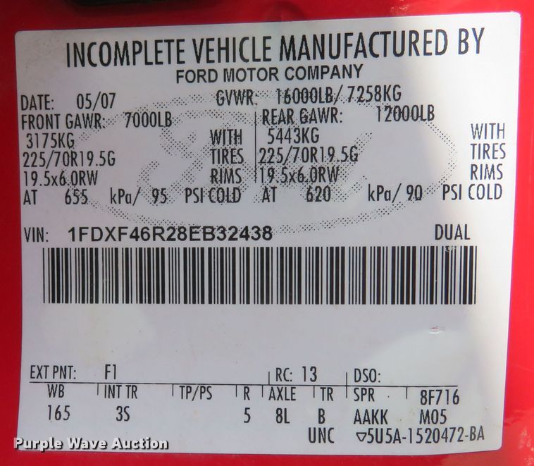 image for item DM7380 2008 Ford F450 Super Duty  dump flatbed truck