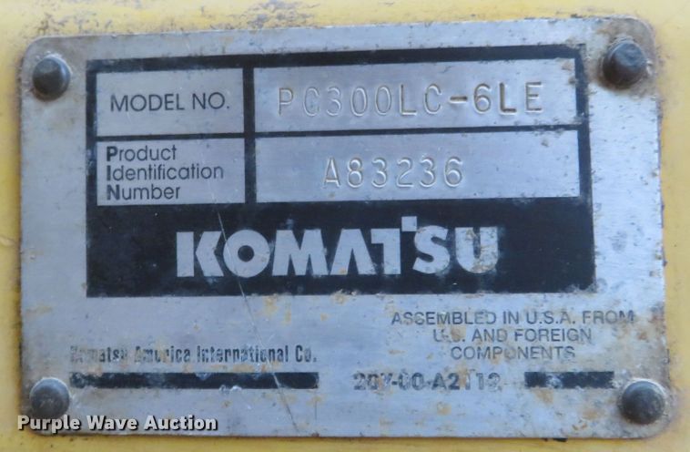 image for item DM7383 1999 Komatsu PC300LC-6LE  excavator