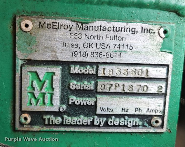 image for item DM7403 McElroy 1855601  pipe fusion machine