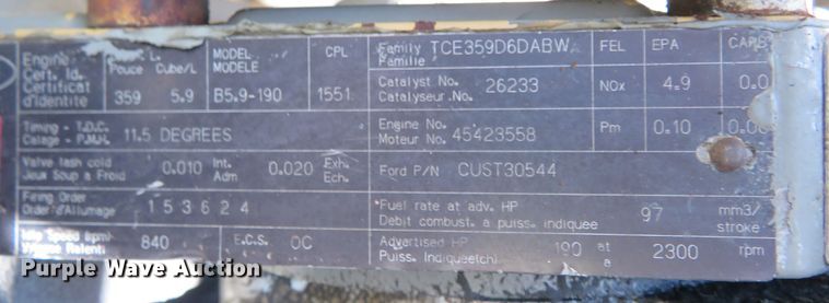 image for item DM7460 1997 Ford F800  flatbed truck