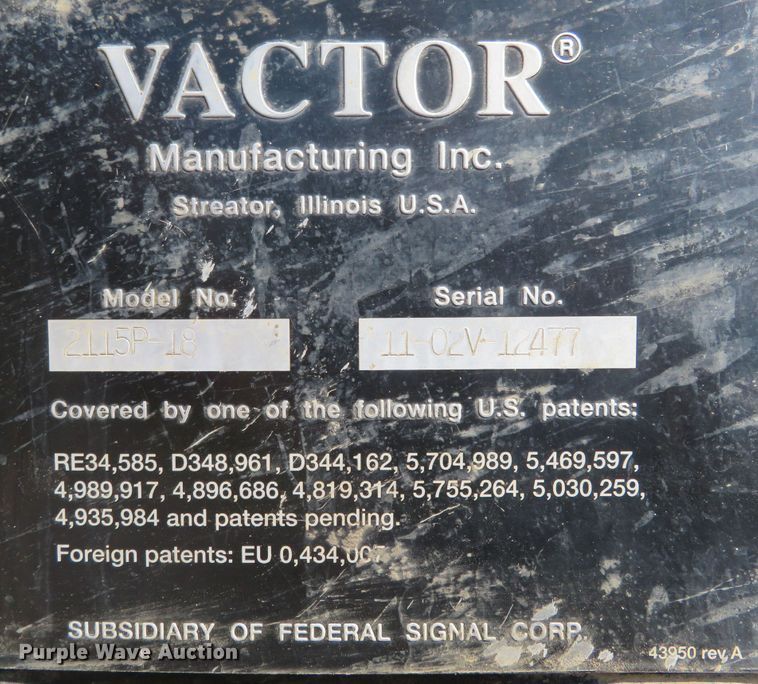 image for item DM7463 2011 Kenworth T800  sewer jetter truck