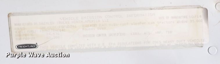 image for item DI1982 2015 Freightliner Cascadia  semi truck