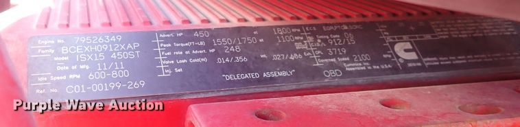 image for item DI1983 2012 Freightliner Cascadia  semi truck