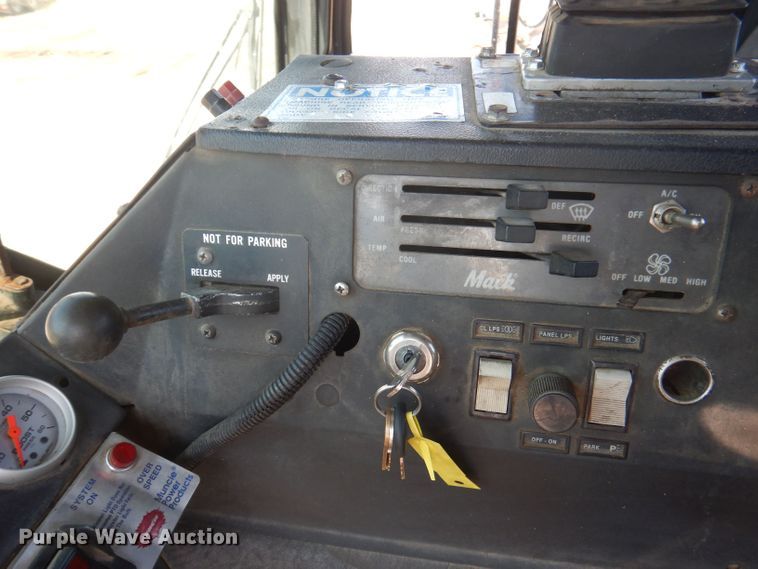 image for item DJ3829 1996 Mack MR  roll-off container truck