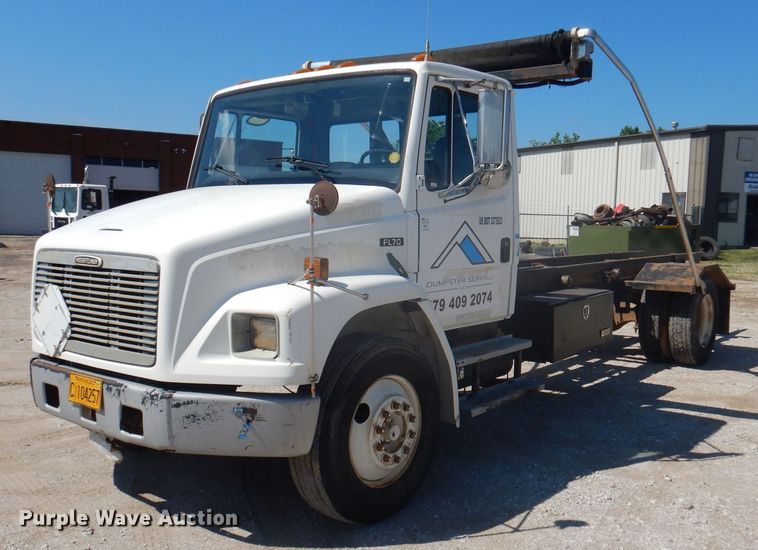 image for item DJ3830 1998 Freightliner FL70  roll-off container truck