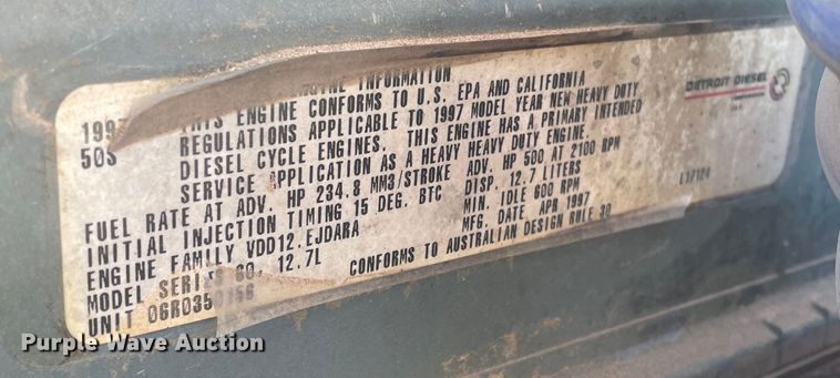 image for item DJ5117 1998 Western Star 4964EX  semi truck