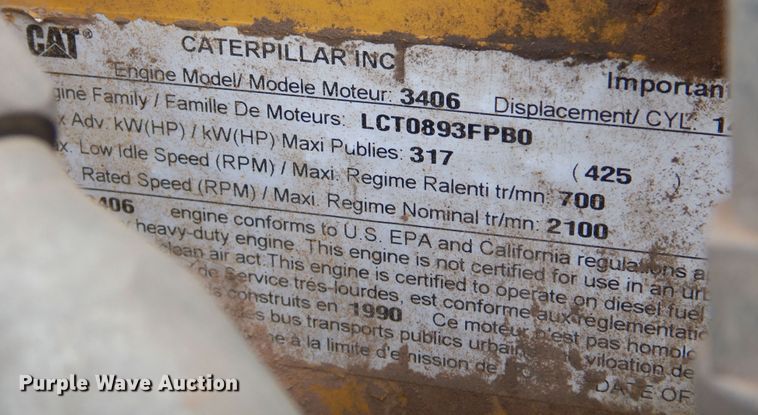 image for item DK0924 1991 Peterbilt 378  semi truck