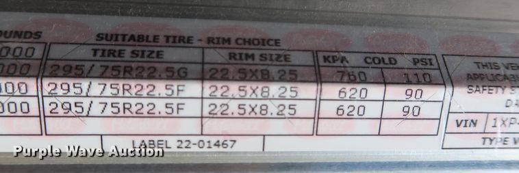 image for item DK3734 2021 Peterbilt 389  semi truck