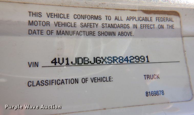 image for item DP4217 1995 WhiteGMC WG  semi truck