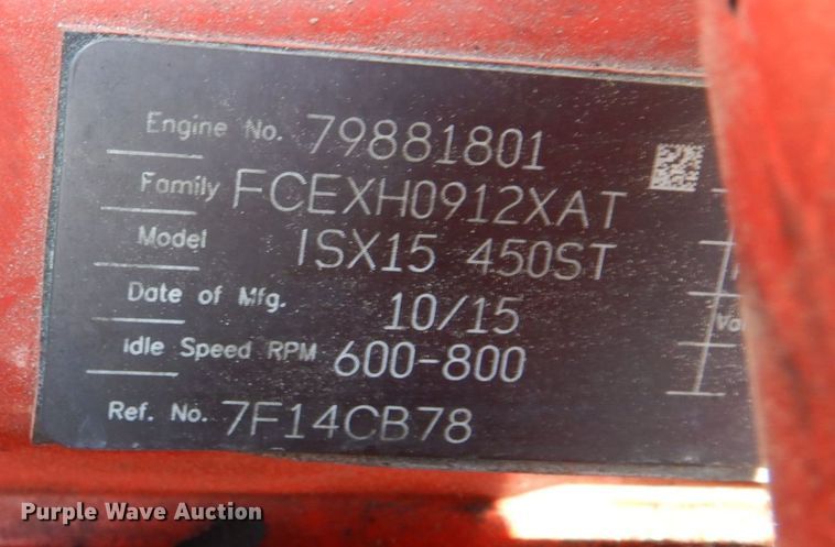 image for item DP5517 2016 International ProStar 122  semi truck