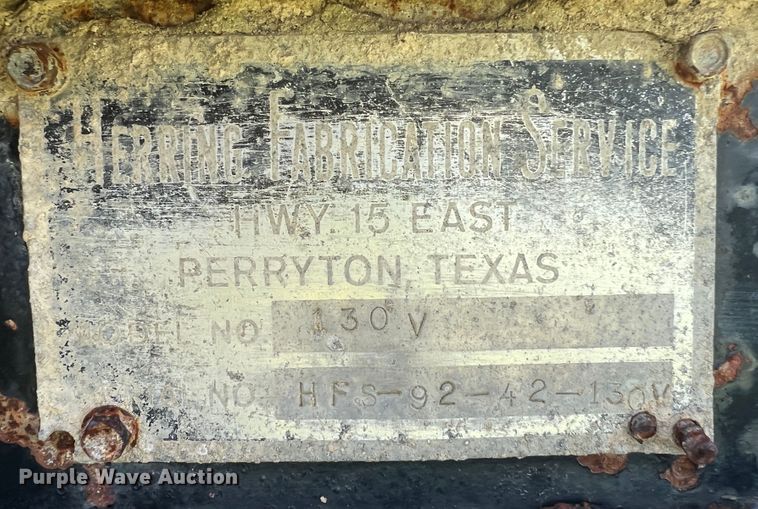 image for item HL9023 1992 Herring Fabrication 130V  vacuum trailer