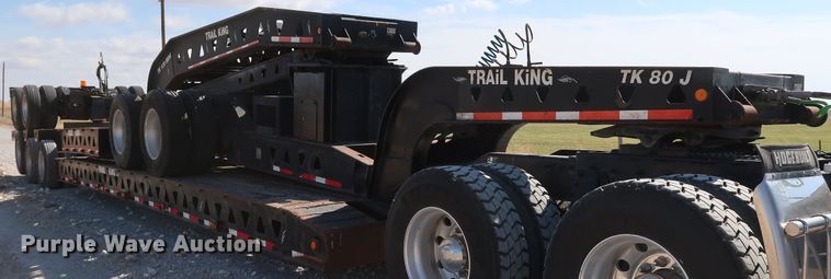 image for item IY9107 1998 Trail King TK130MDG-663  lowboy equipment trailer