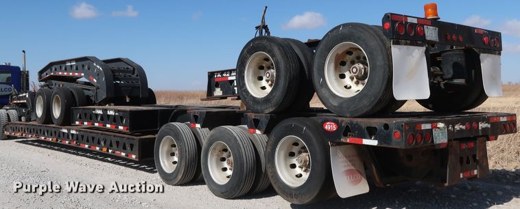 image for item IY9107 1998 Trail King TK130MDG-663  lowboy equipment trailer