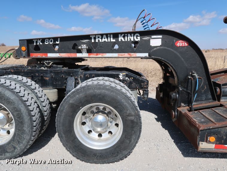 image for item IY9107 1998 Trail King TK130MDG-663  lowboy equipment trailer