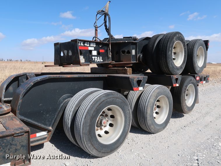 image for item IY9107 1998 Trail King TK130MDG-663  lowboy equipment trailer