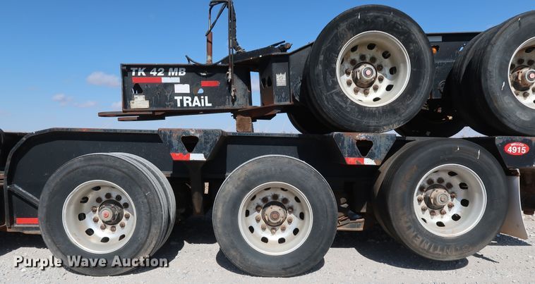 image for item IY9107 1998 Trail King TK130MDG-663  lowboy equipment trailer