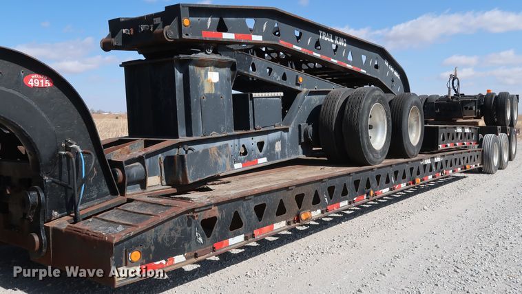 image for item IY9107 1998 Trail King TK130MDG-663  lowboy equipment trailer