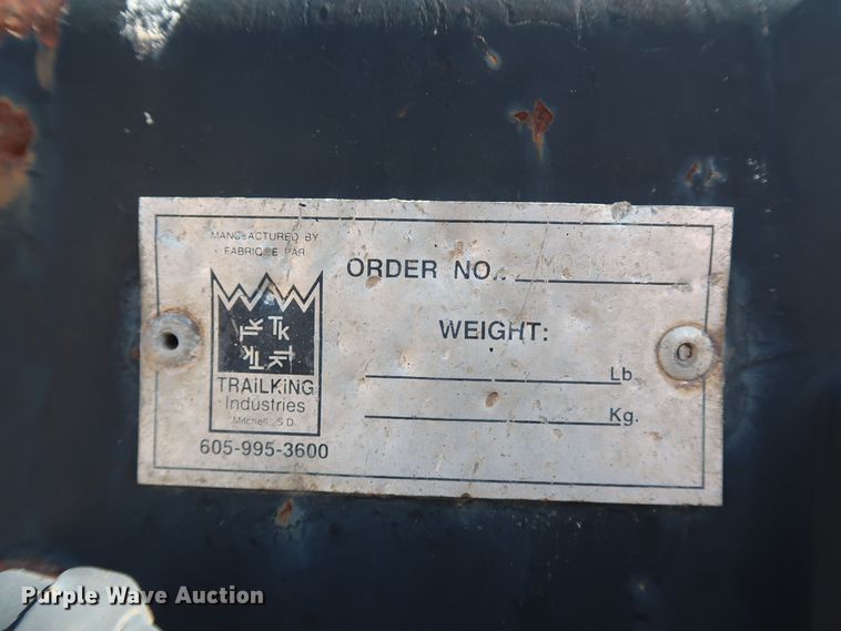 image for item IY9107 1998 Trail King TK130MDG-663  lowboy equipment trailer