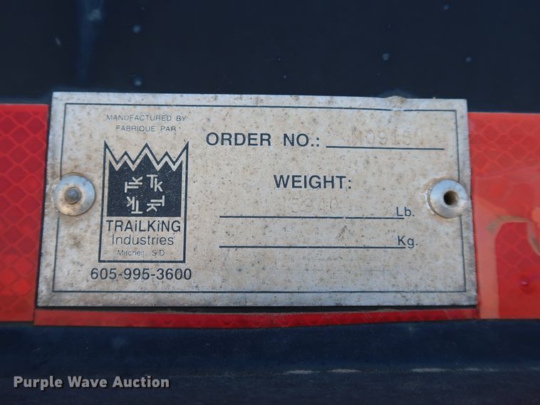 image for item IY9107 1998 Trail King TK130MDG-663  lowboy equipment trailer