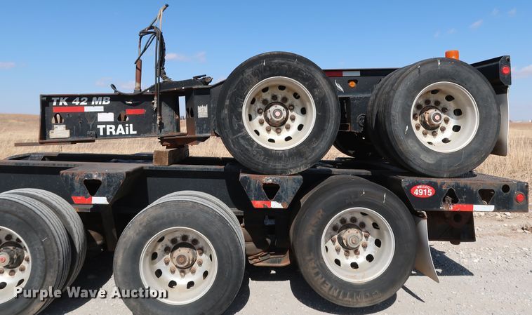 image for item IY9107 1998 Trail King TK130MDG-663  lowboy equipment trailer
