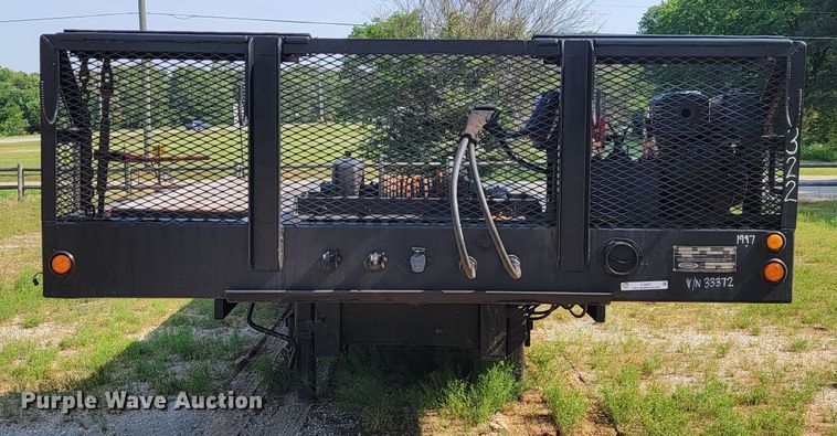 image for item JL9437 1997 Ledwell HT48X102  drop deck equipment trailer