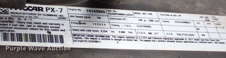 image for item JU9209 2018 Kenworth T370  rollback truck