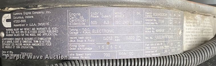 image for item JU9213 2007 Kenworth T300  truck cab and chassis