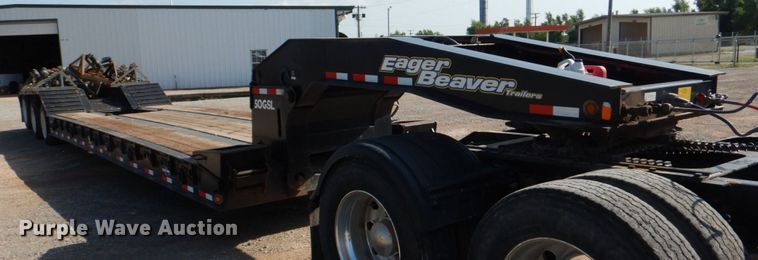 image for item KP9070 2018 Eager Beaver 50GSL/3  lowboy equipment trailer