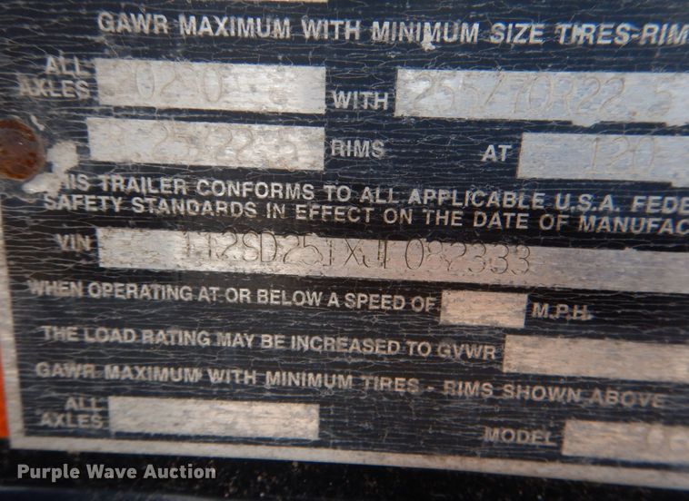 image for item KP9070 2018 Eager Beaver 50GSL/3  lowboy equipment trailer