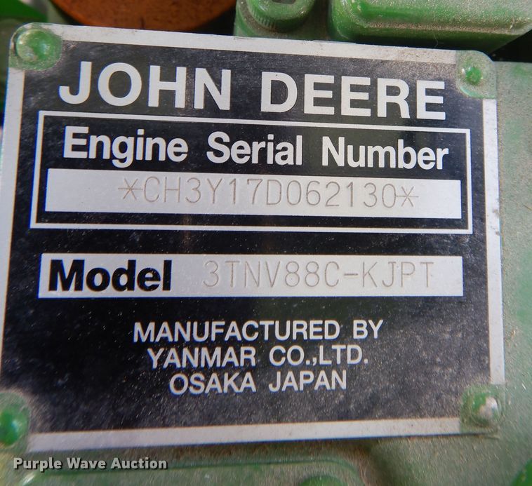 image for item DH8499 2021 John Deere 3035D  MFWD tractor
