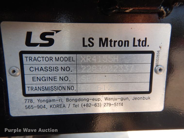 image for item DH8501 LS Mtron XR4155H  MFWD tractor