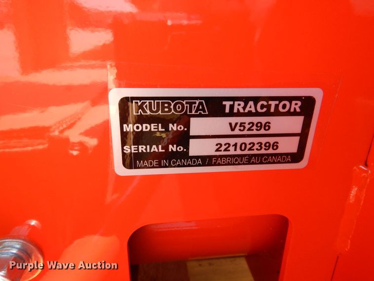 image for item DH8503 Kubota V5296  snow blower