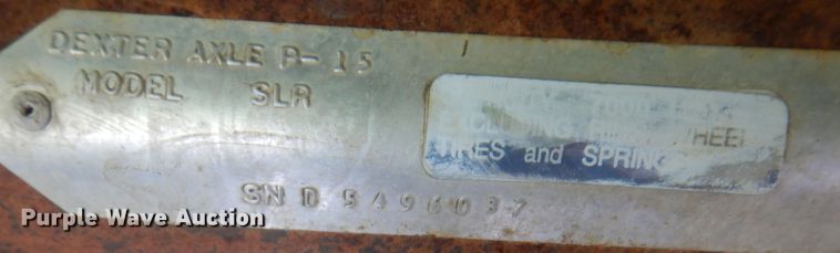 image for item DK0951 1993 FFC  equipment trailer