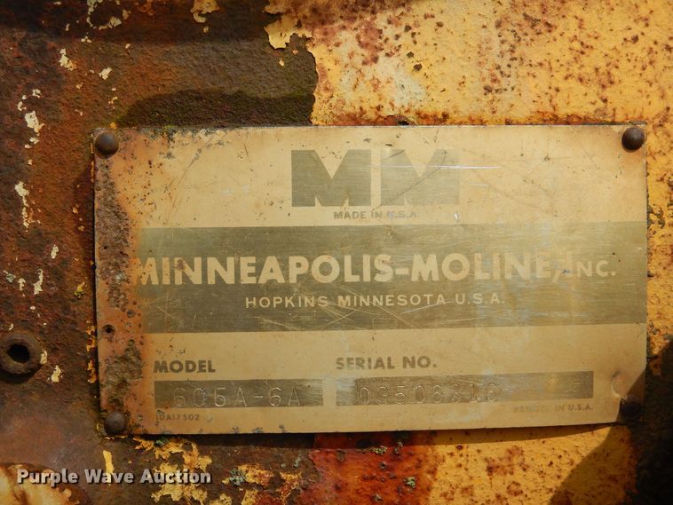 image for item DK0970 Minneapolis Moline 605A-6A  engine