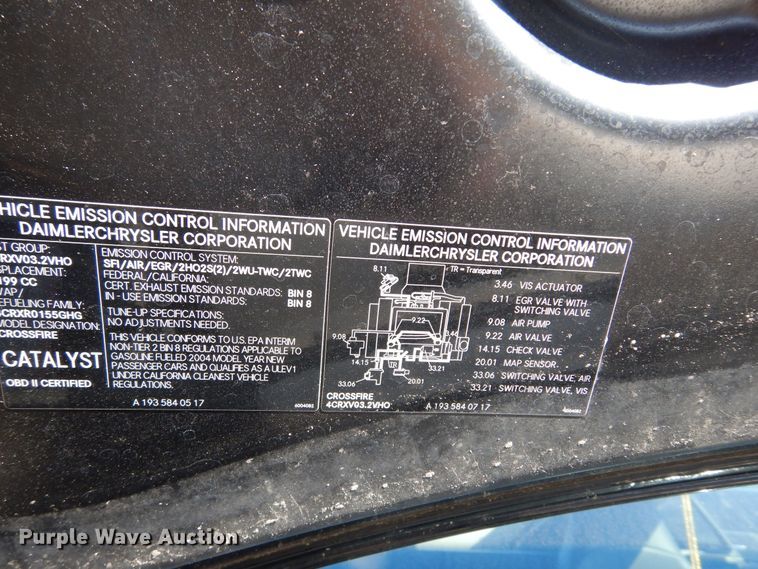 image for item DK8277 2004 Chrysler Crossfire