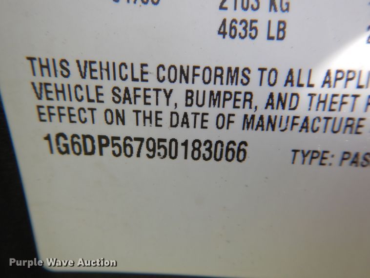 image for item DK8286 2005 Cadillac CTS 